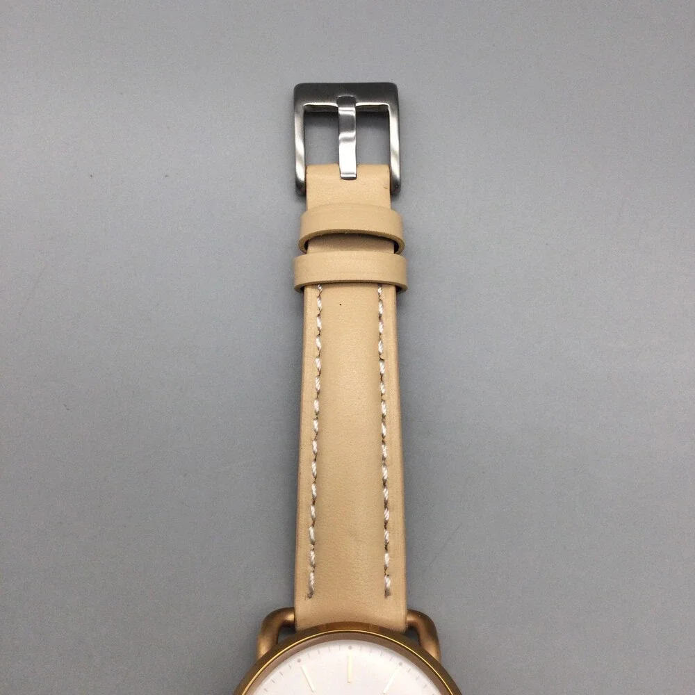 Fossil Commuter Womens Watch 42mm Date Brown Leather ES4335 New Battery
